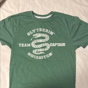 Green Slytherin Quidditch Team Captain T-Shirt